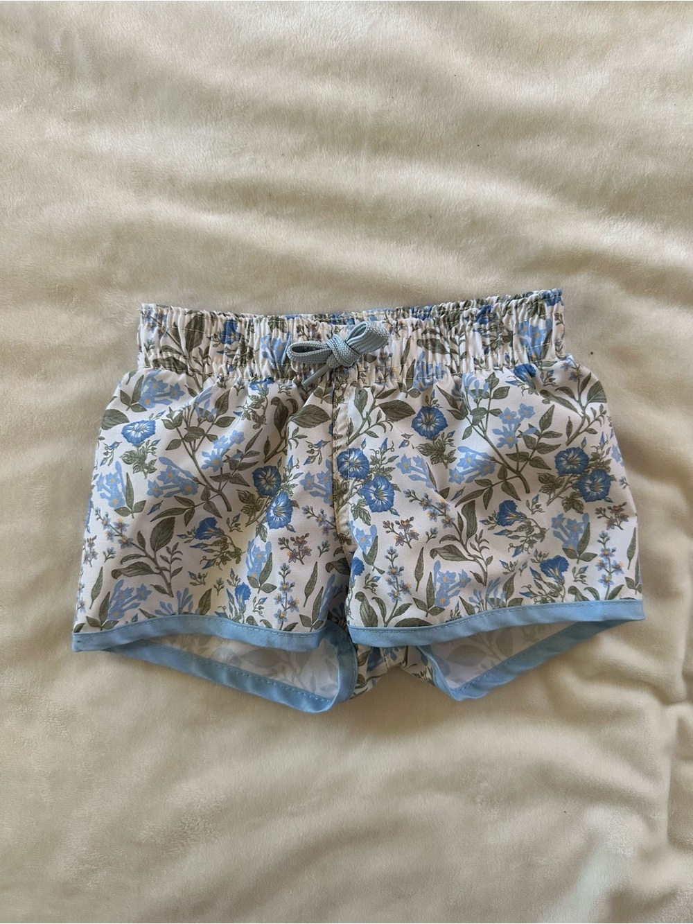 Starting Out Boys 18M Blue Floral Swim Trunks Botanical Print Lined - Picture 3 of 6
